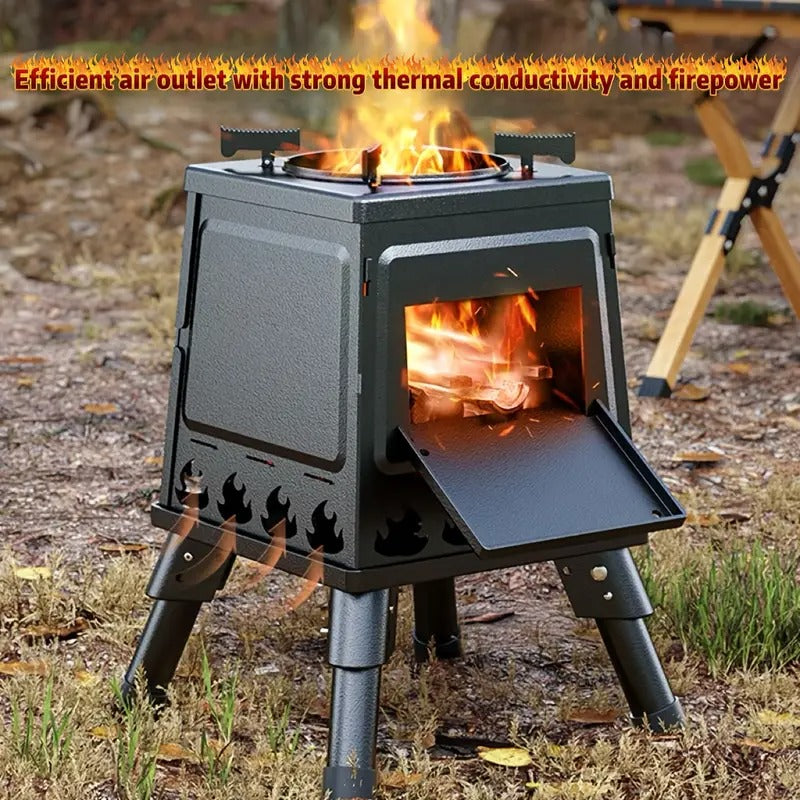 1pc portable wood burning stove heavy duty compact outdoor - Temu